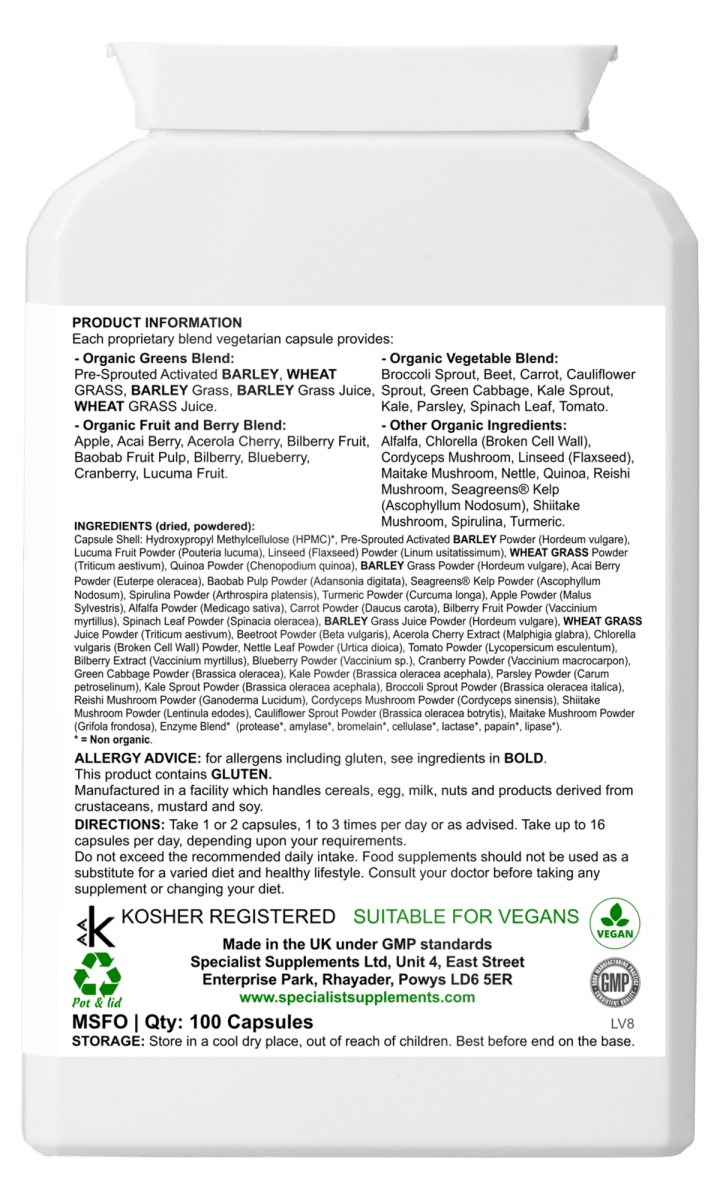 MaxNourish organic 100 capsules by FitLife from FitLife