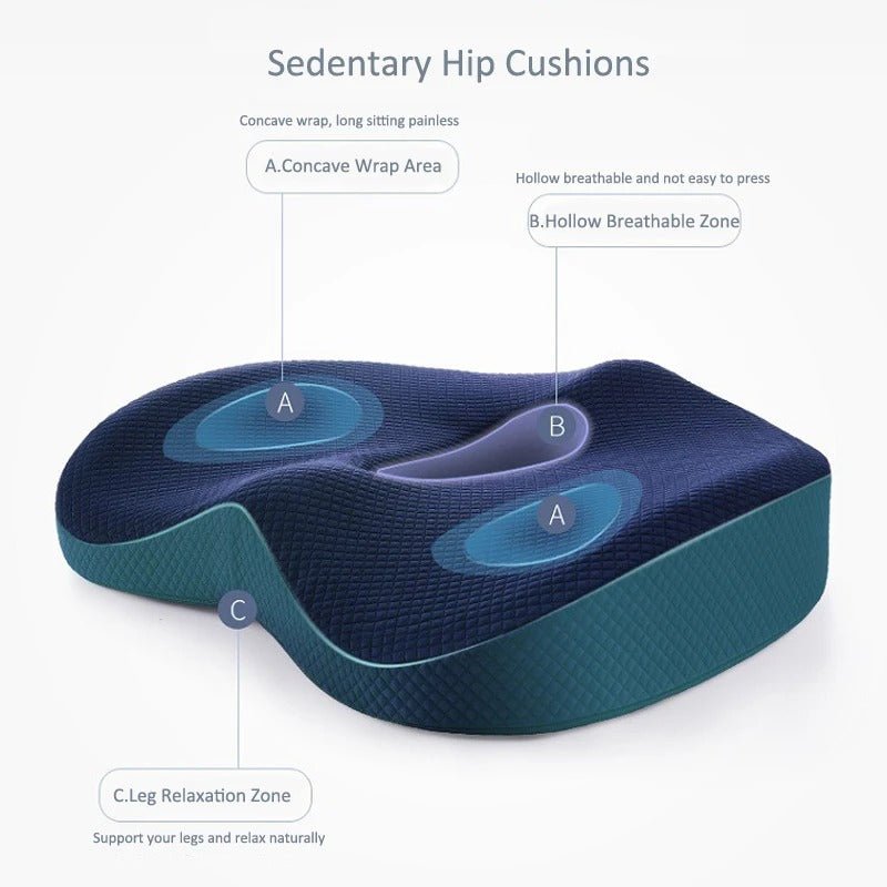 Memory Foam Seat Cushion and Back Support Set by FitLife from FitLife