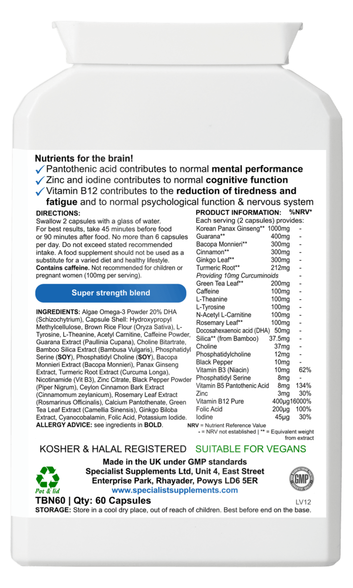 Turbo Brain v1 60 capsules by FitLife from FitLife