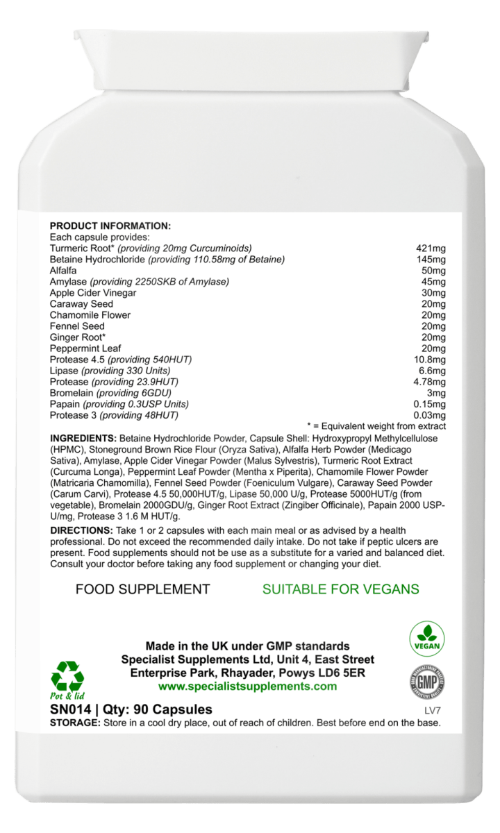 Digestive aid 90 capsules by FitLife from FitLife