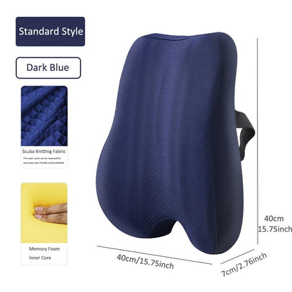 Memory Foam Seat Cushion and Back Support Set