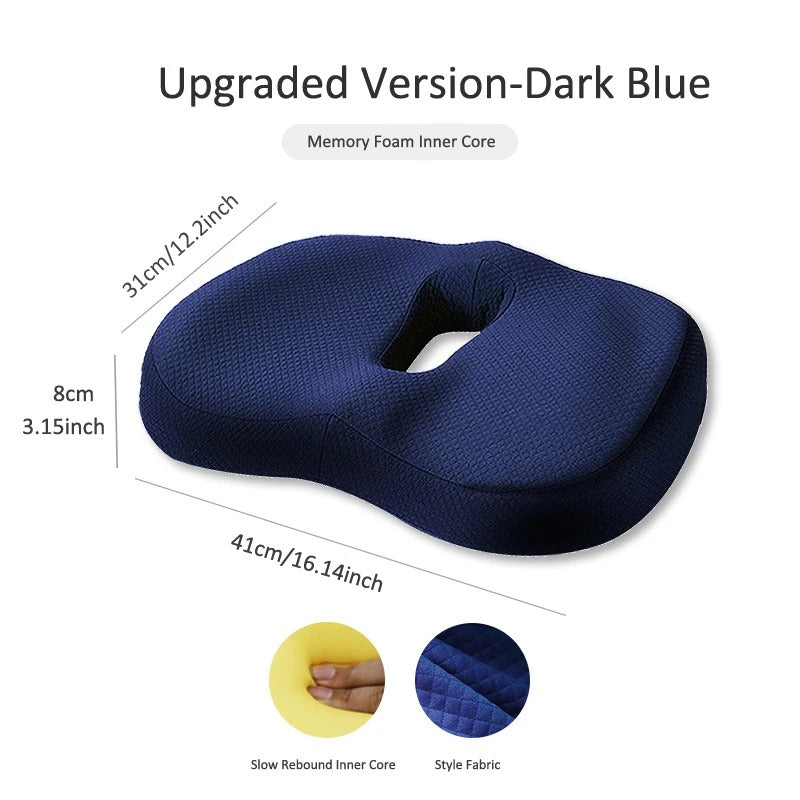 Memory Foam Seat Cushion and Back Support Set