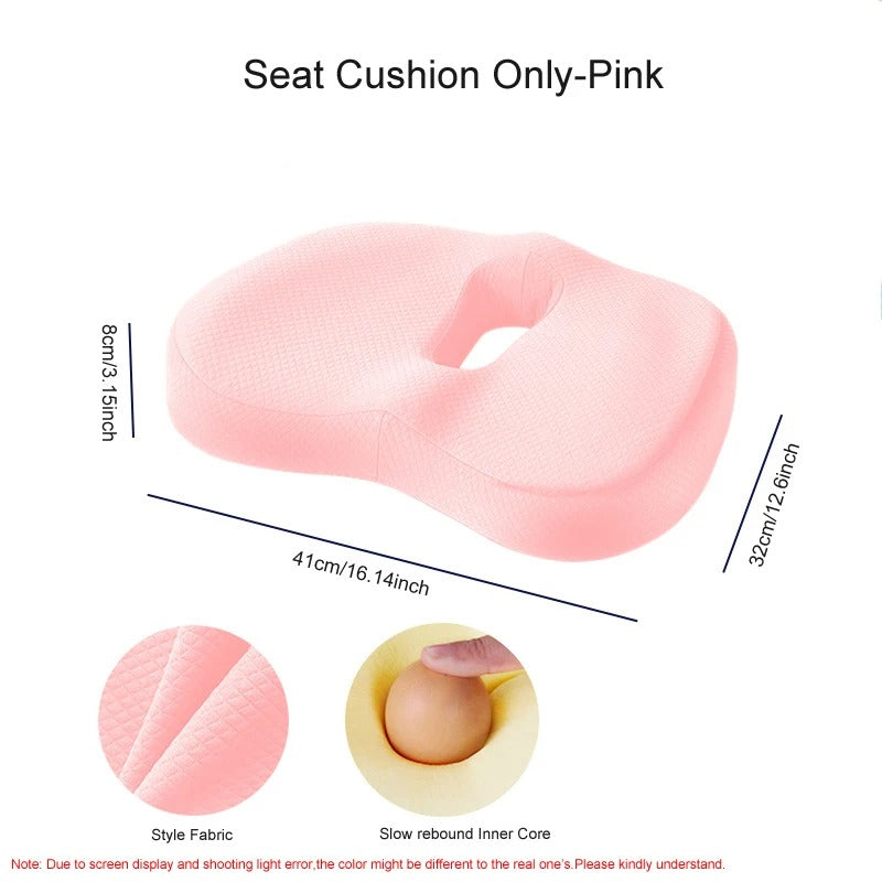 Memory Foam Seat Cushion and Back Support Set