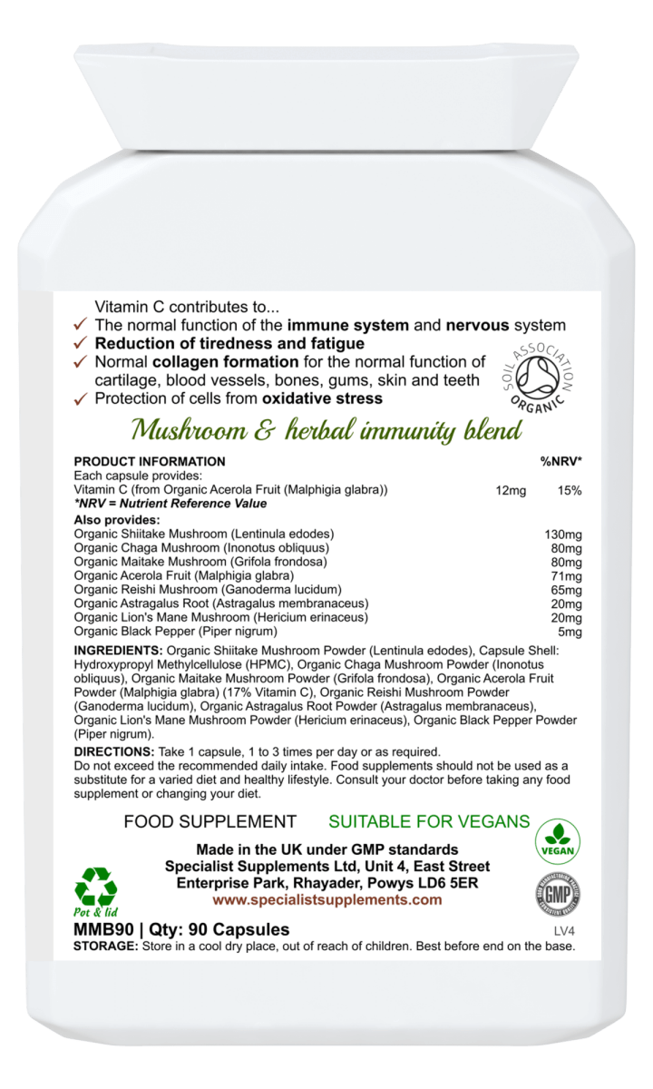 Multi - Mushroom Organic Complex 90 capsules by FitLife from FitLife