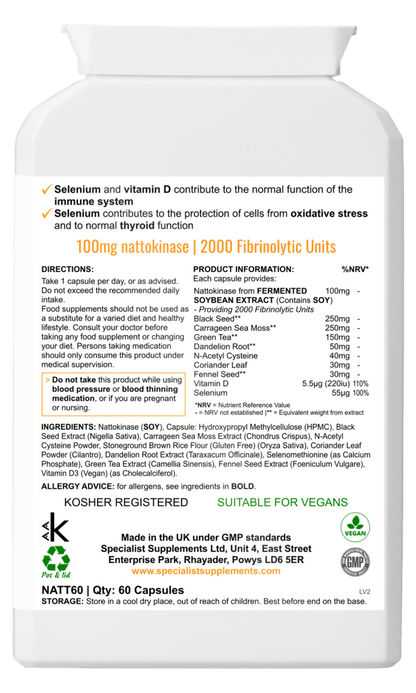 Nattokinase Power Complex 60 capsules by FitLife from FitLife